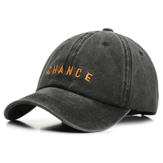 Chance Men's Plain Washed Cotton Baseball Cap – view 2
