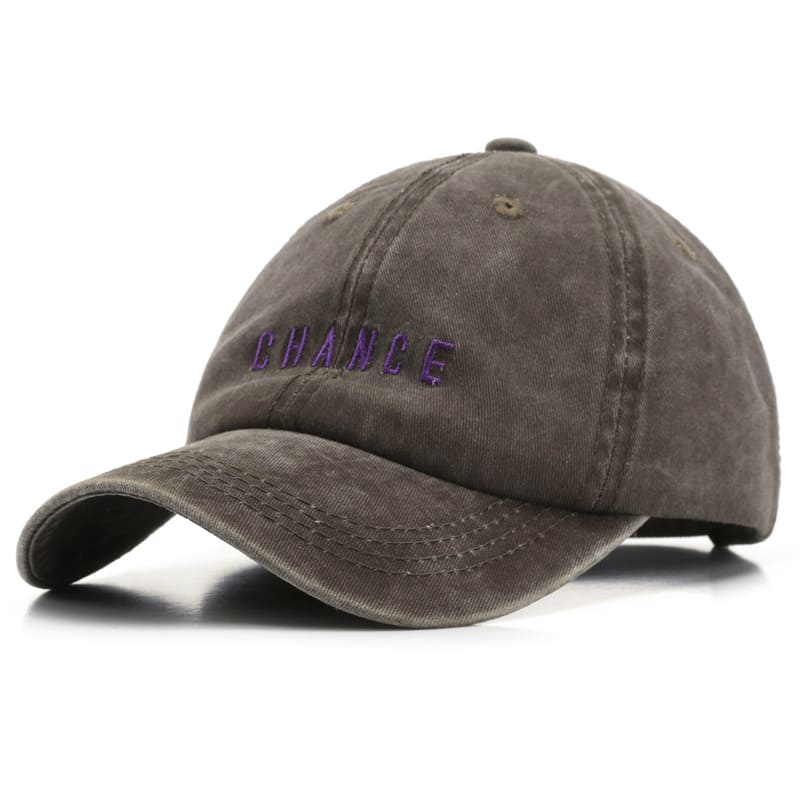 Chance Men's Plain Washed Cotton Baseball Cap – view 9