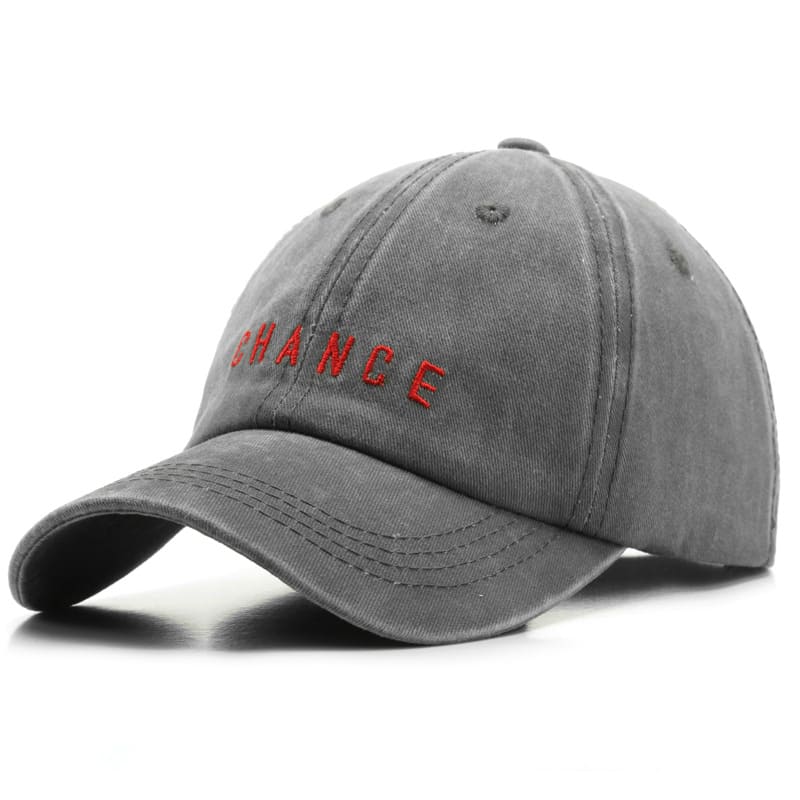 Chance Men's Plain Washed Cotton Baseball Cap – view 4