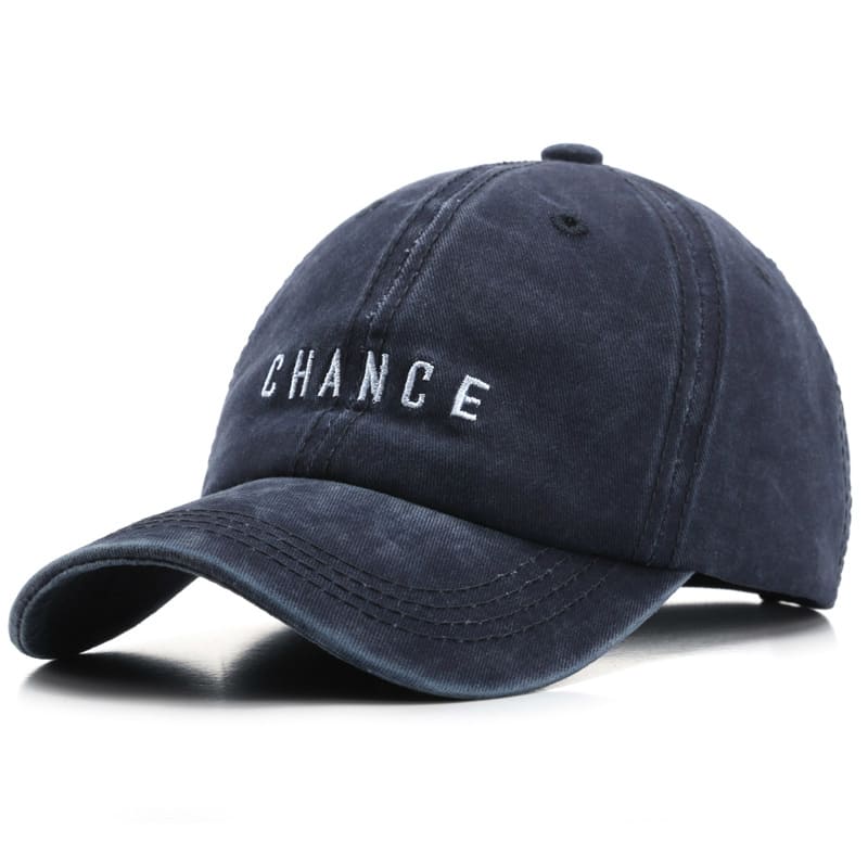 Chance Men's Plain Washed Cotton Baseball Cap – view 5