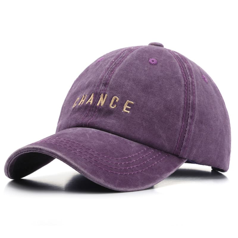 Chance Men's Plain Washed Cotton Baseball Cap – view 1