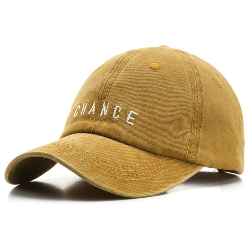 Chance Men's Plain Washed Cotton Baseball Cap – view 7