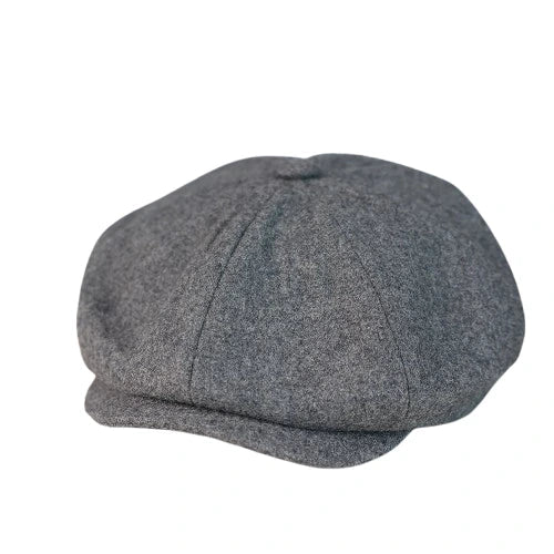 Charolais Men's Wool Blend Newsboy Cap – Wool and Acrylic, Two Sizes from 56 to 60 cm, Four Colours