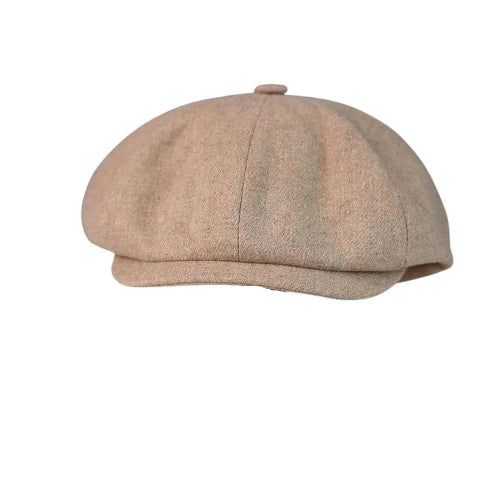 Charolais Men's Wool Blend Newsboy Cap – Wool and Acrylic, Two Sizes from 56 to 60 cm, Four Colours