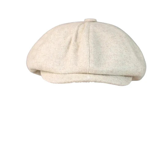 Charolais Men's Wool Blend Newsboy Cap – Wool and Acrylic, Two Sizes from 56 to 60 cm, Four Colours