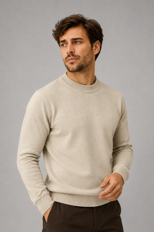 Lancaster Men's Cotton Stretch Knit Jumper – view 1