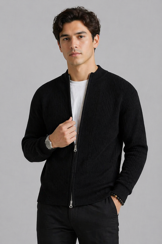 Florença Men's Cotton Stretch Cardigan – view 4