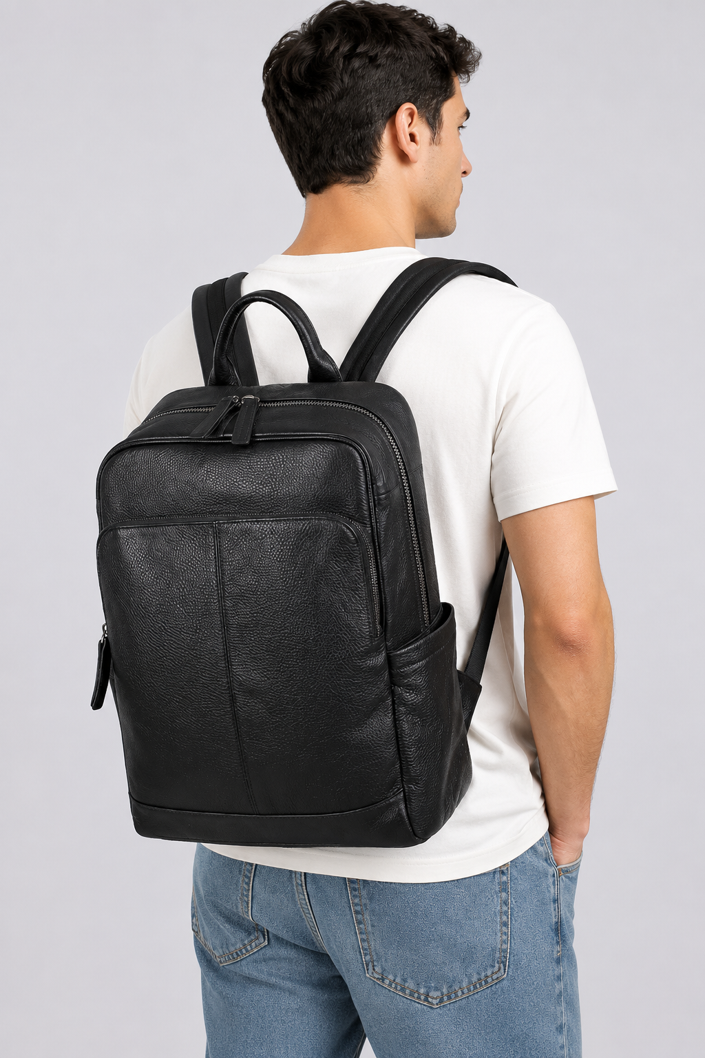 Leather Backpack Legacy by SATRI & CO. – product view 4
