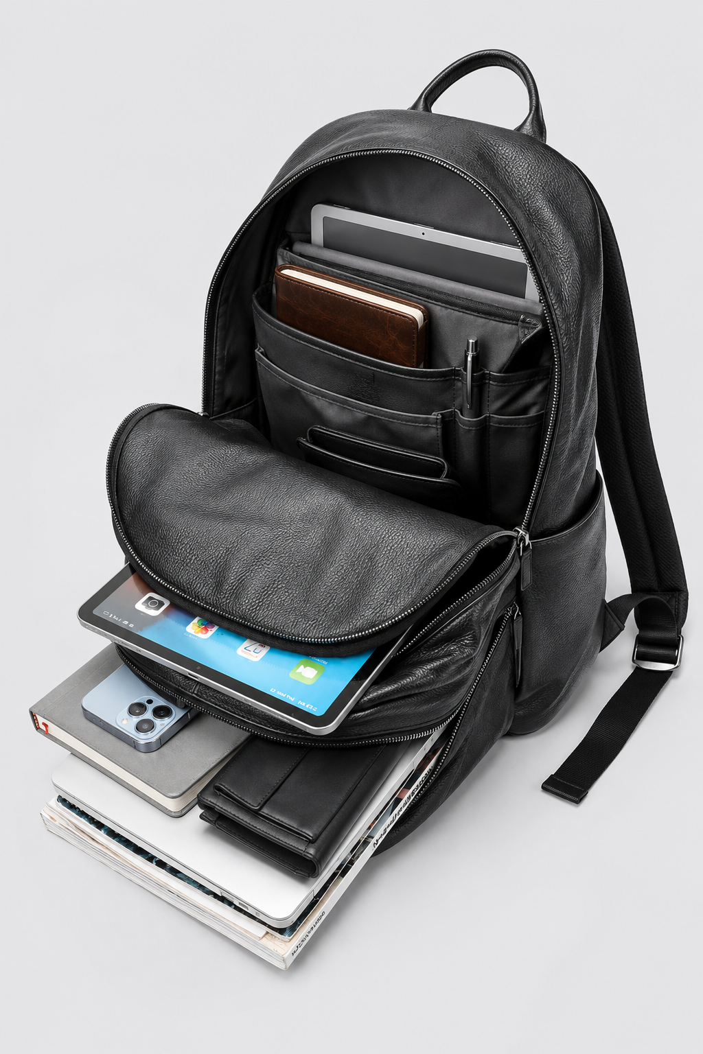 Leather Backpack Zurich by SATRI & CO. – product view 6