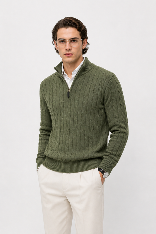 Yocon Men's Cotton Stretch Knit Jumper – view 4