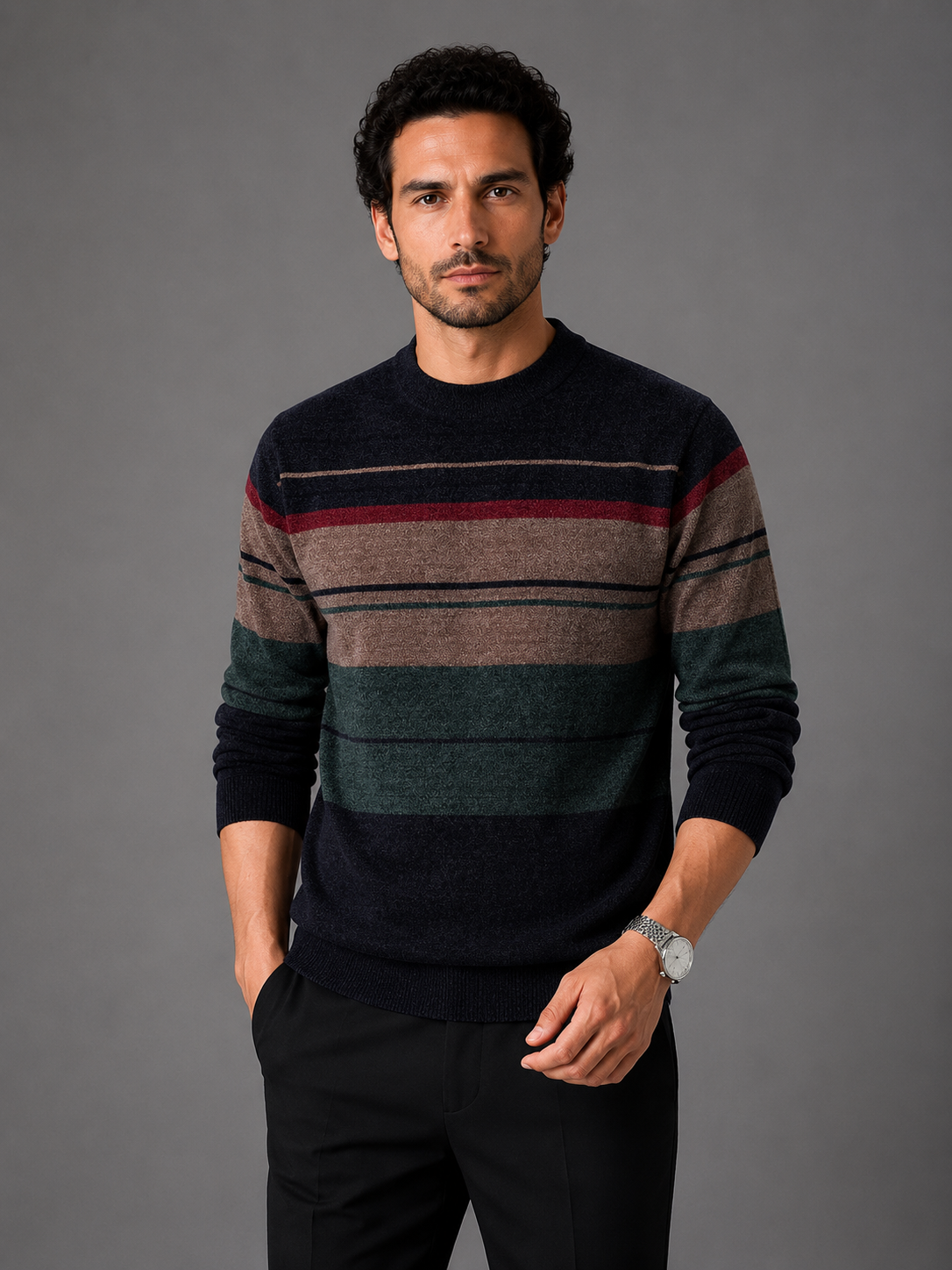 Men's Cotton Blend Knit Jumper – view 4