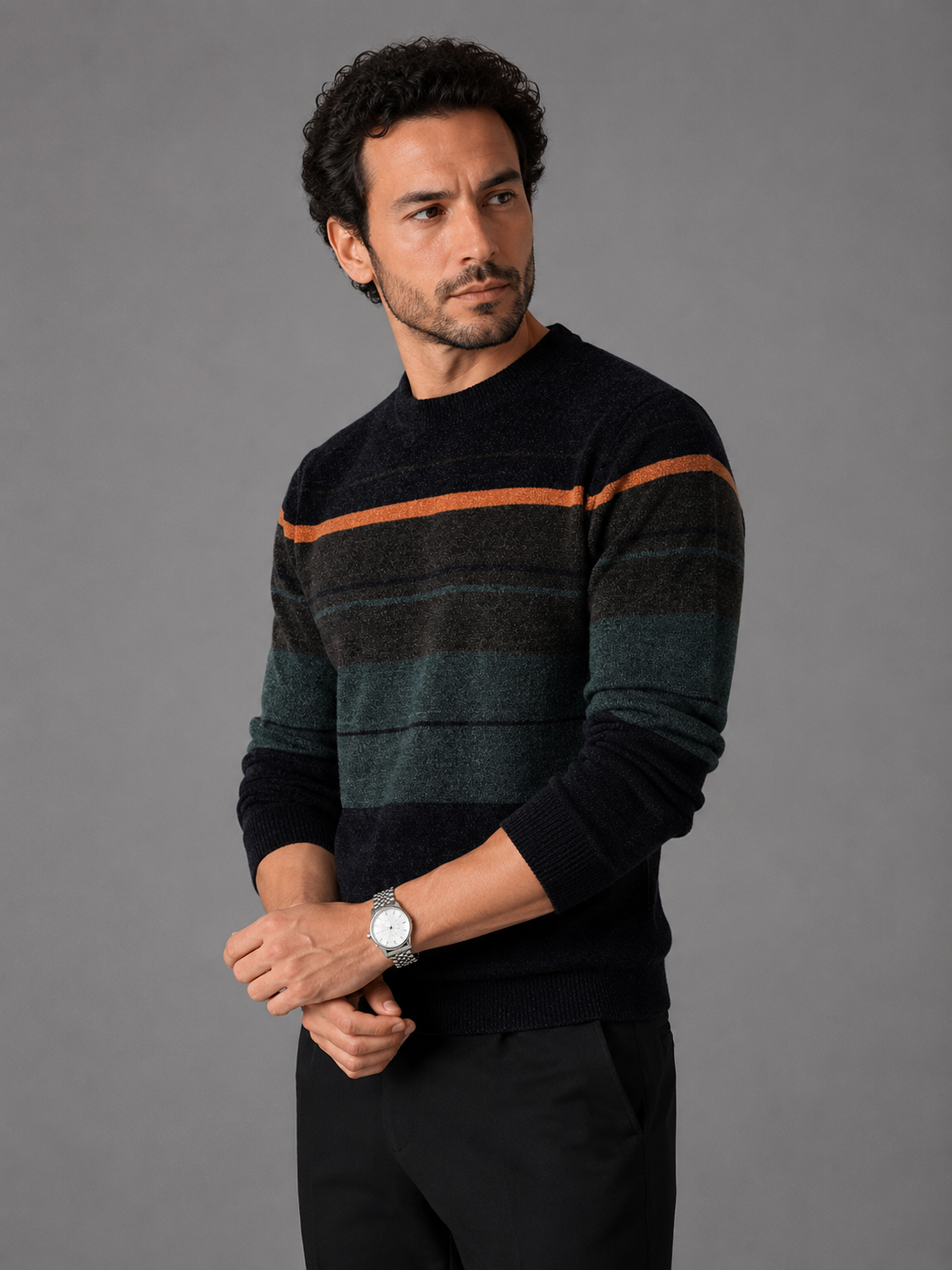 Men's Cotton Blend Knit Jumper – view 2