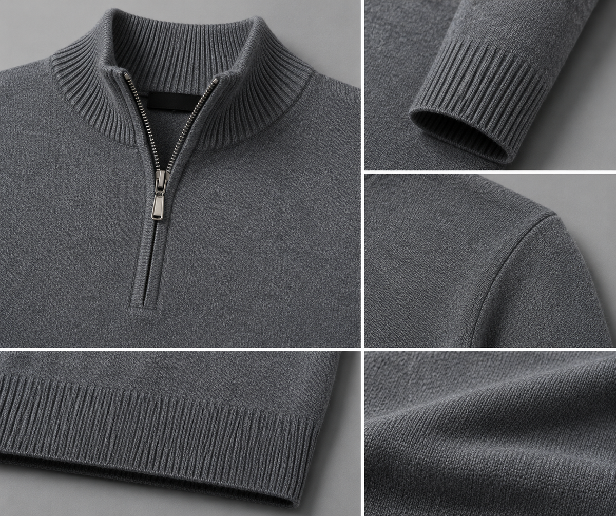 Riviera Men's Cotton Stretch Knit Jumper – view 18
