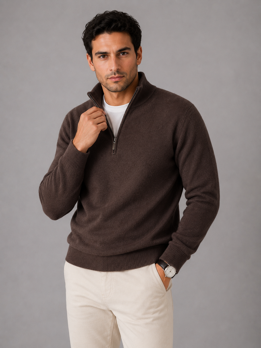 Turim Men's Cotton Stretch Knit Jumper – view 27