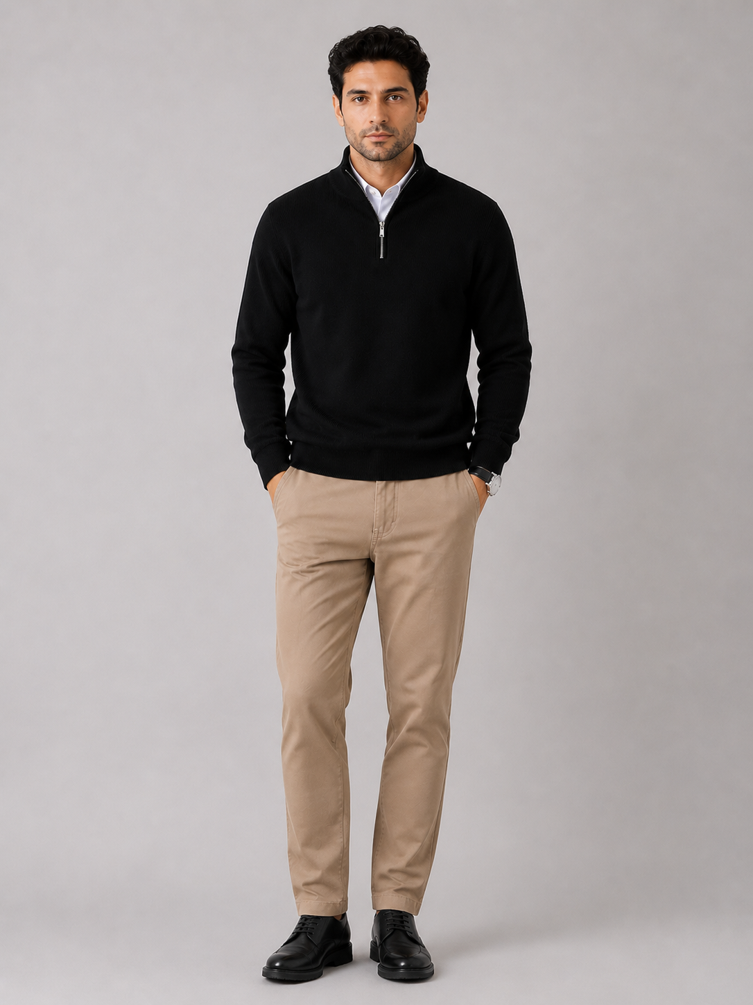 Turim Men's Cotton Stretch Knit Jumper – view 22