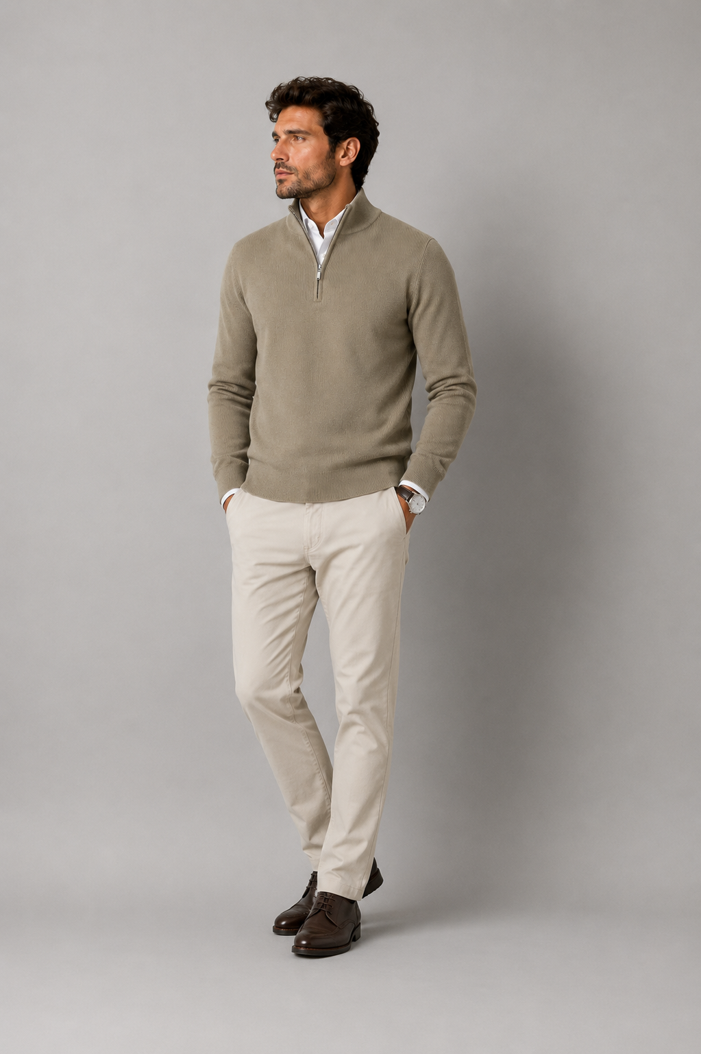 Turim Men's Cotton Stretch Knit Jumper – view 3