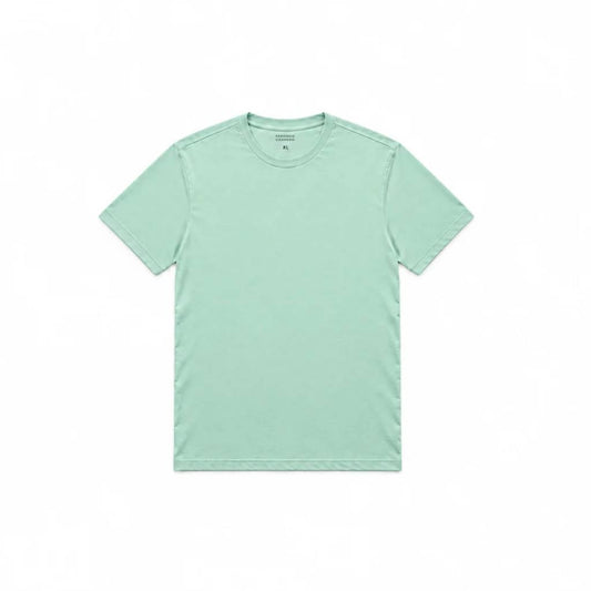 Men's Cotton Blend Jersey Crew Neck T-Shirt – Soft Lightweight Feel, Fitted Cut, Tagless Neck | Iceberg Green
