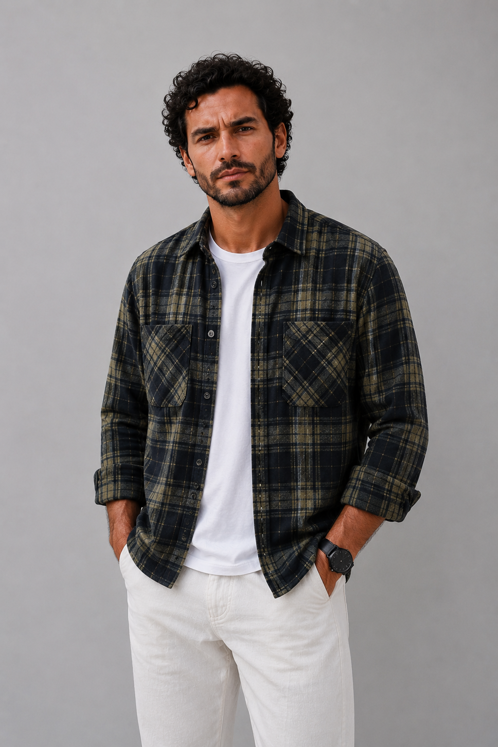 Men's Loose Fit Long Sleeve Shirt – view 1