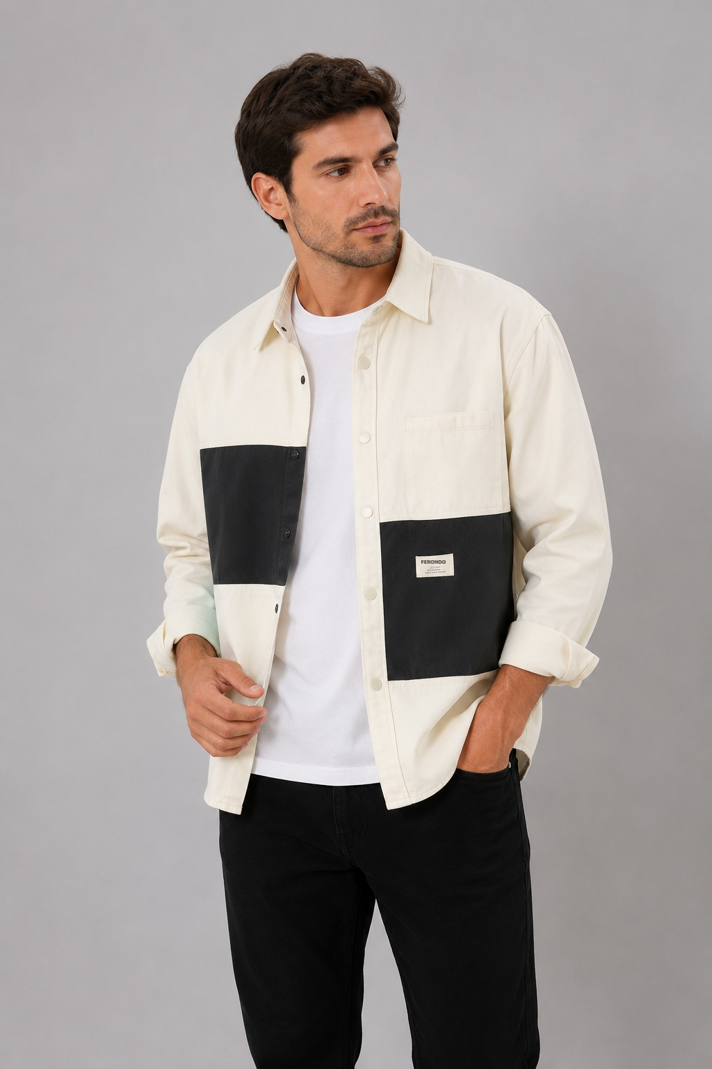 Sândalo Men's Cotton Long Sleeve Shirt – view 7