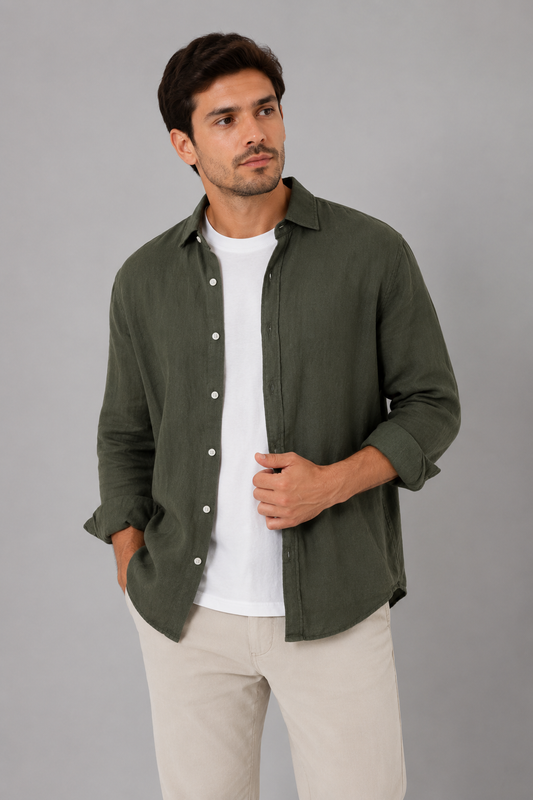 Indaiatuba Men's Linen Shirt – view 1