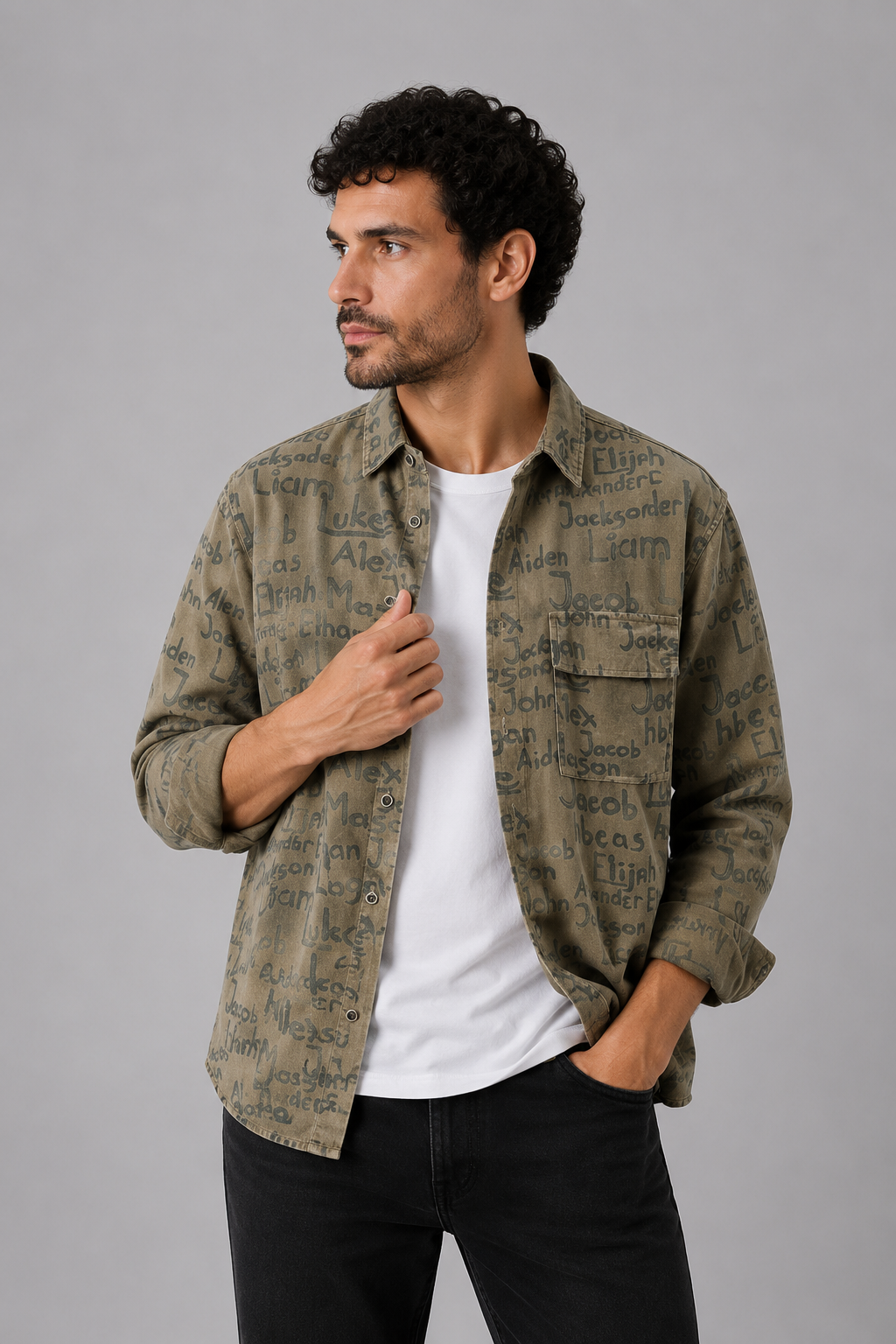Satuba Men's Cotton Long Sleeve Shirt – view 7