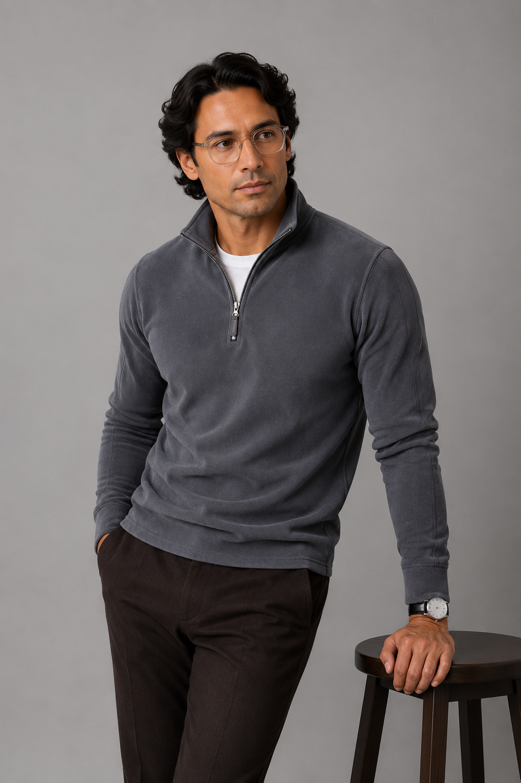 Ticken Men's Cotton and Wool Knit Jumper – view 10