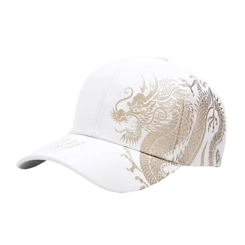 Chinese Dragon Men's Printed Cotton Baseball Cap – view 3