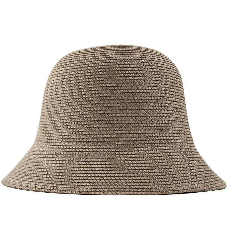 Copacabana Men's Straw Bucket Hat – 100% Straw, Breathable Summer Weave, Adjustable 54–59 cm Fit