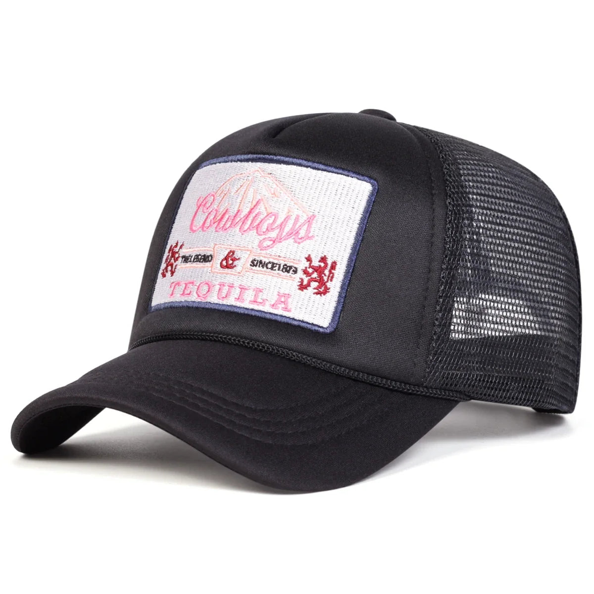 Cowboys & Tequila Men's Patch Trucker Baseball Cap – view 3