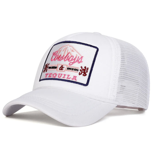 Cowboys & Tequila Men's Patch Trucker Baseball Cap – view 1