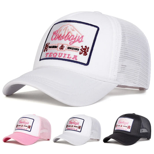 Cowboys & Tequila Men's Patch Trucker Baseball Cap – view 2