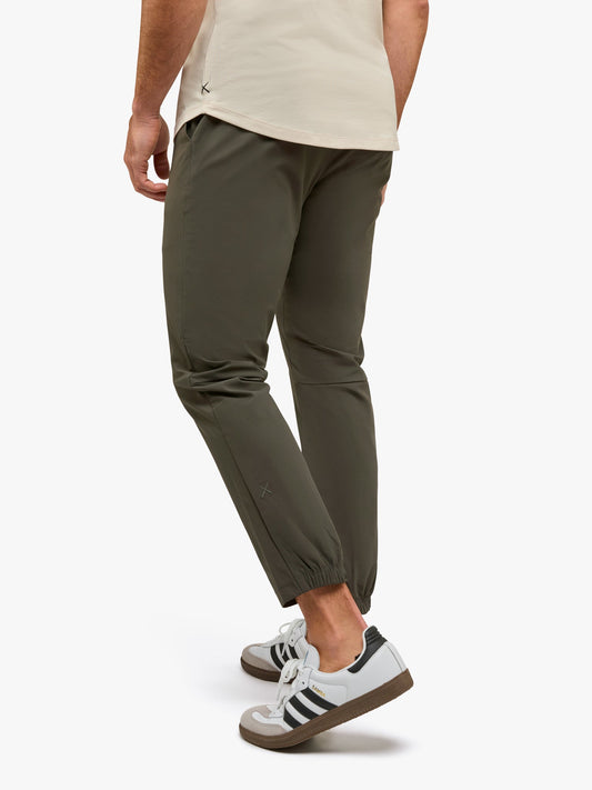 Men's Slim Fit Stretch Joggers in Dark Pine – view 2