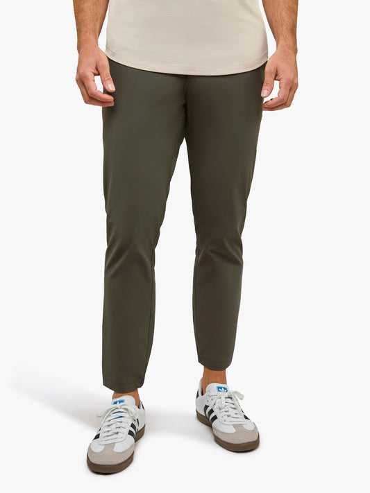 Men's Slim Fit Stretch Joggers in Dark Pine – view 1