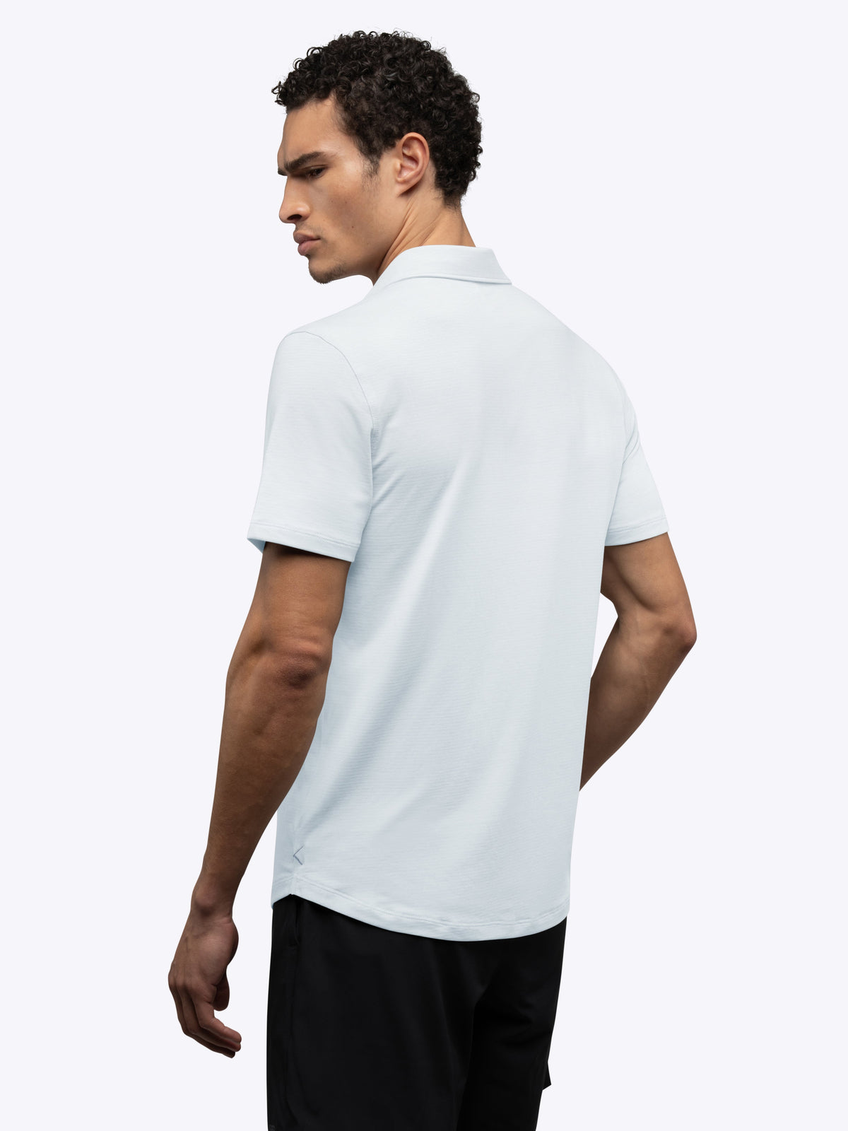 Men's Stretch Performance Polo Shirt in White – view 3