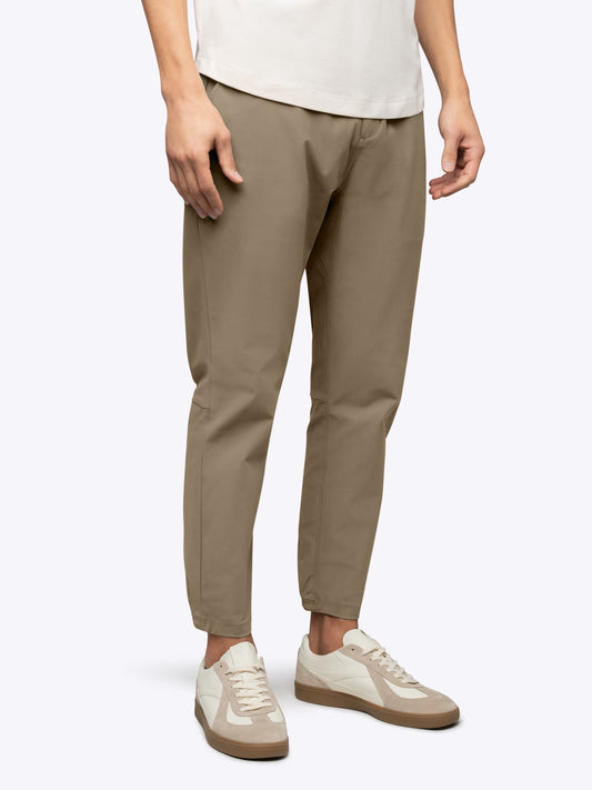 Men's Straight-Leg Stretch Joggers in Sepia Tint – view 1
