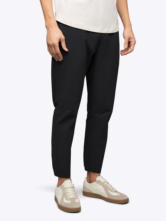 Men's Straight-Leg Stretch Joggers in Black – view 1