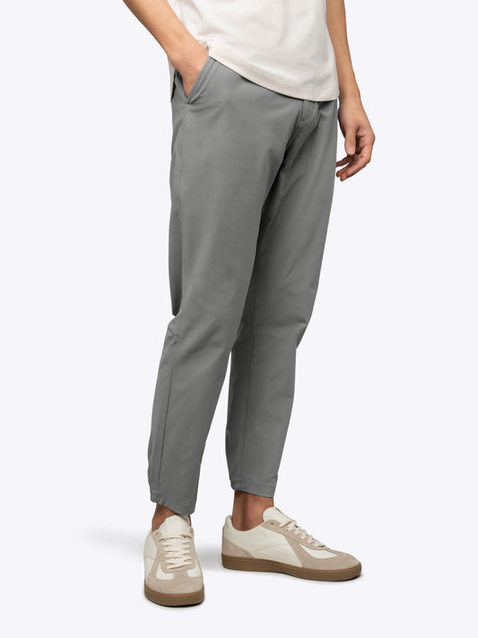 Men's Straight-Leg Stretch Joggers in Steel – view 1
