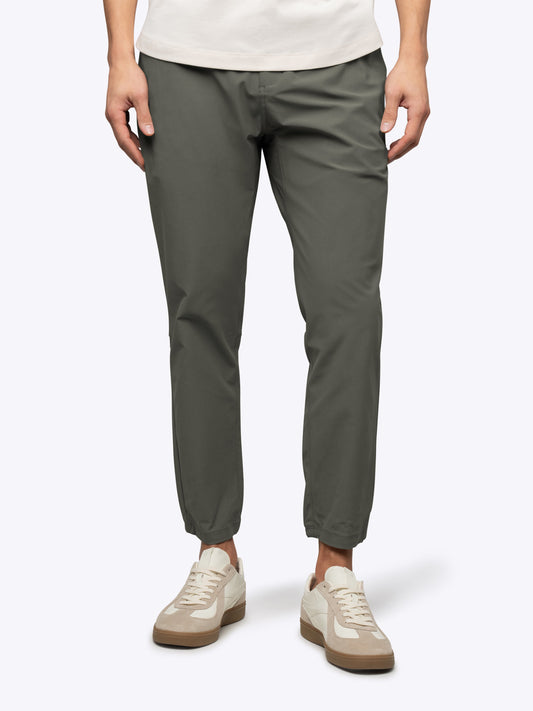 Men's Straight-Leg Stretch Joggers in Dark Pine – view 1