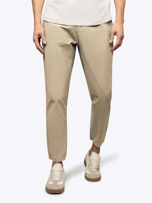 Men's Straight-Leg Stretch Joggers in Santal – view 1