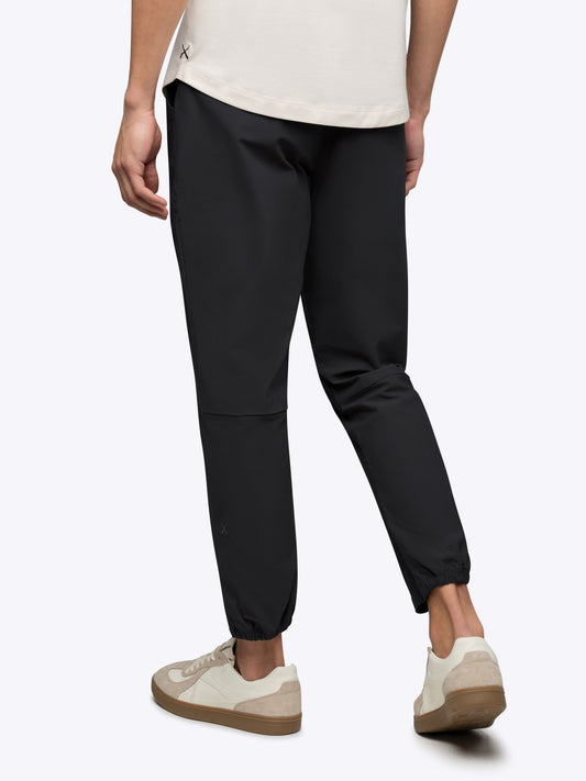 Men's Straight-Leg Stretch Joggers in Black – view 2