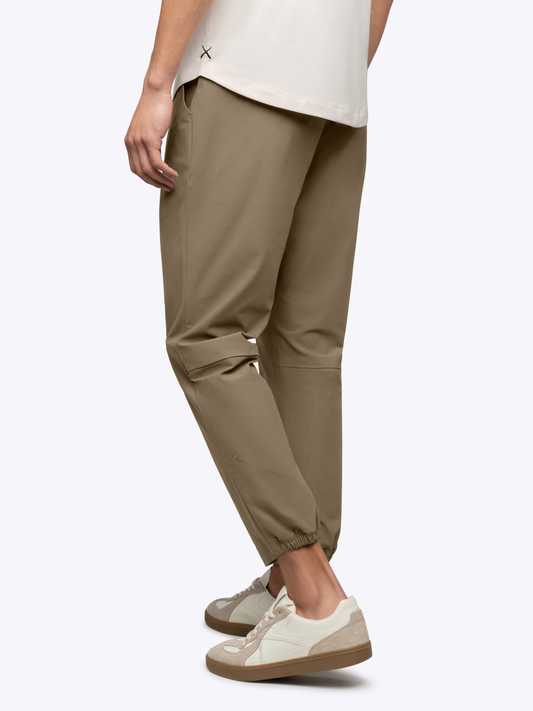 Men's Straight-Leg Stretch Joggers in Sepia Tint – view 2