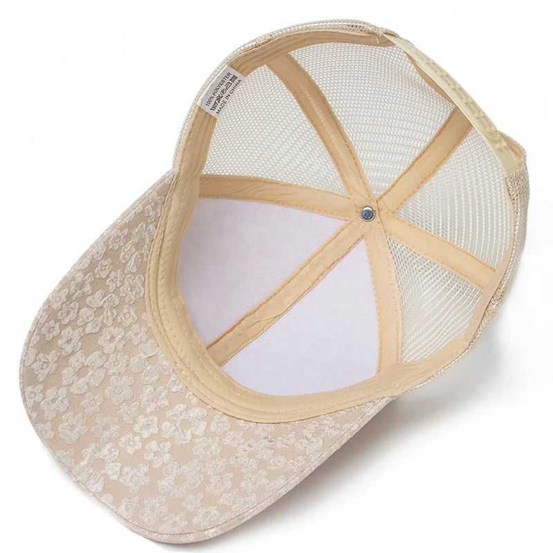 Daisies Men's Floral Trucker Baseball Cap – view 8