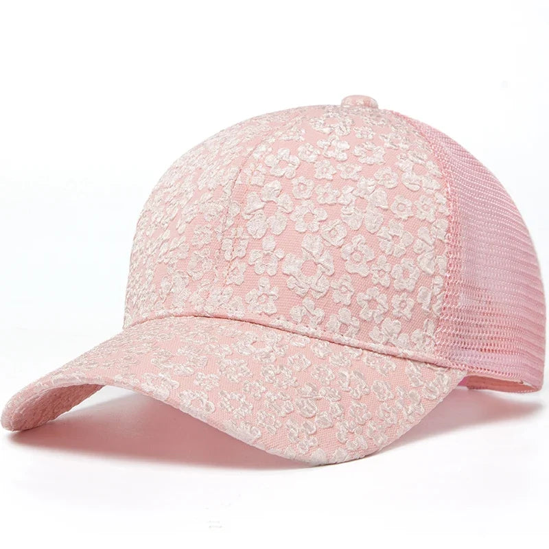 Daisies Men's Floral Trucker Baseball Cap – view 4