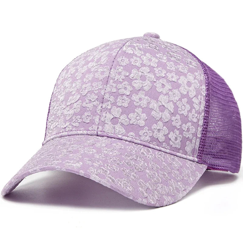 Daisies Men's Floral Trucker Baseball Cap – view 2