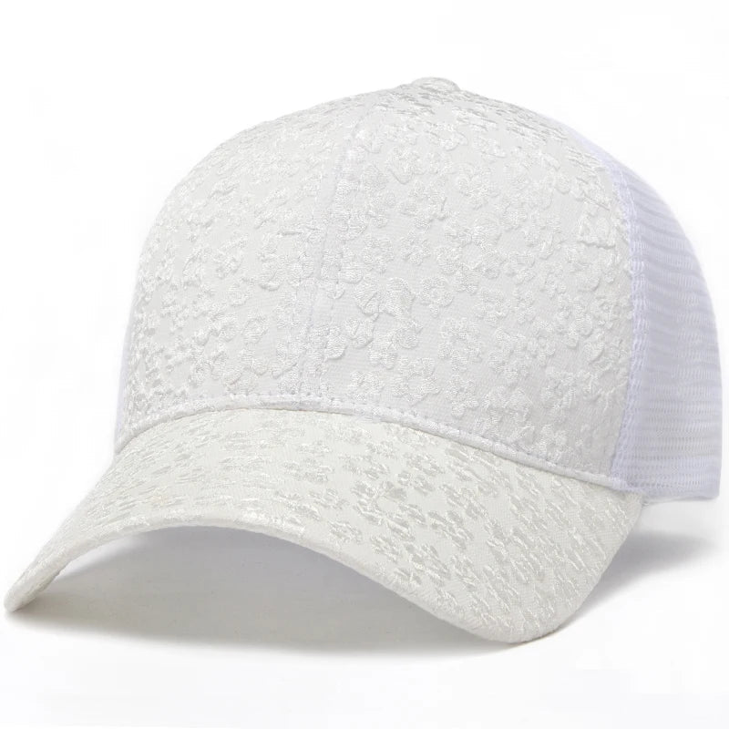 Daisies Men's Floral Trucker Baseball Cap – view 3