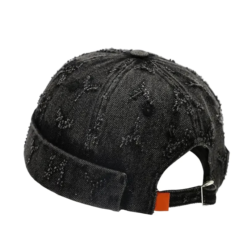 Dalkeith Men's Ripped Denim Docker Cap – view 3