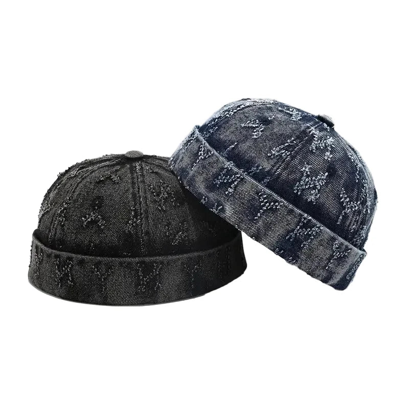 Dalkeith Men's Ripped Denim Docker Cap – view 5