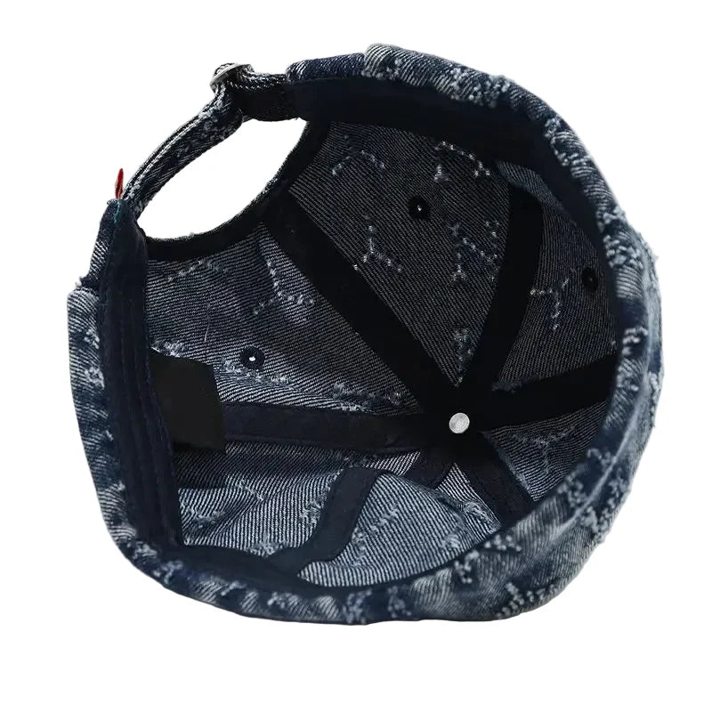 Dalkeith Men's Ripped Denim Docker Cap – view 7