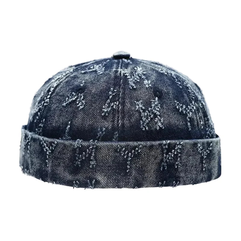 Dalkeith Men's Ripped Denim Docker Cap – view 6