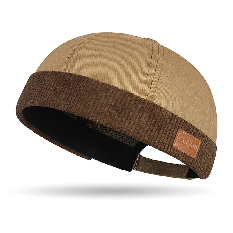 Digbeth Men's Cotton Blend Brimless Docker Cap – Cotton and Acrylic, Close Fit, Adjustable Size